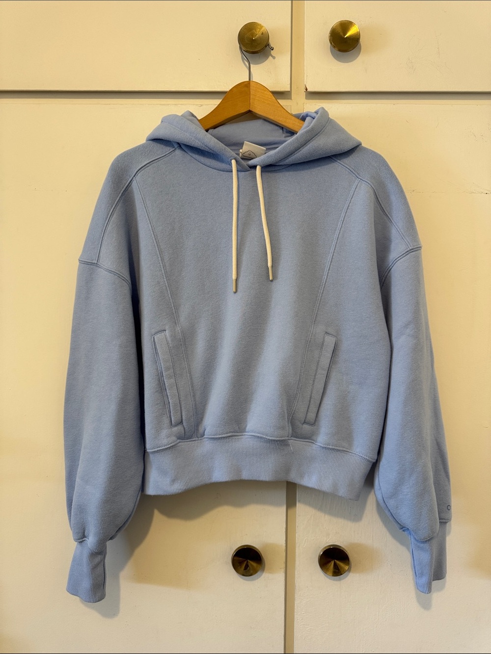 Aerie Light Blue Women's Hoodie Sweatshirt